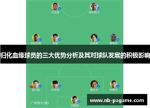 归化血缘球员的三大优势分析及其对球队发展的积极影响